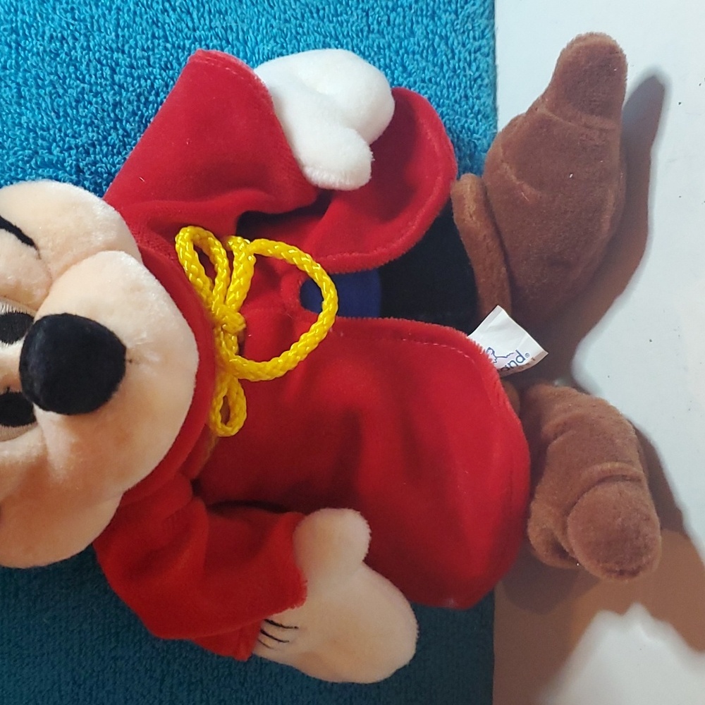 Mickey Mouse Plush, Authentic Disneyland Resort Mickey Sorcerer Plush 12" - Picture 4 of 10